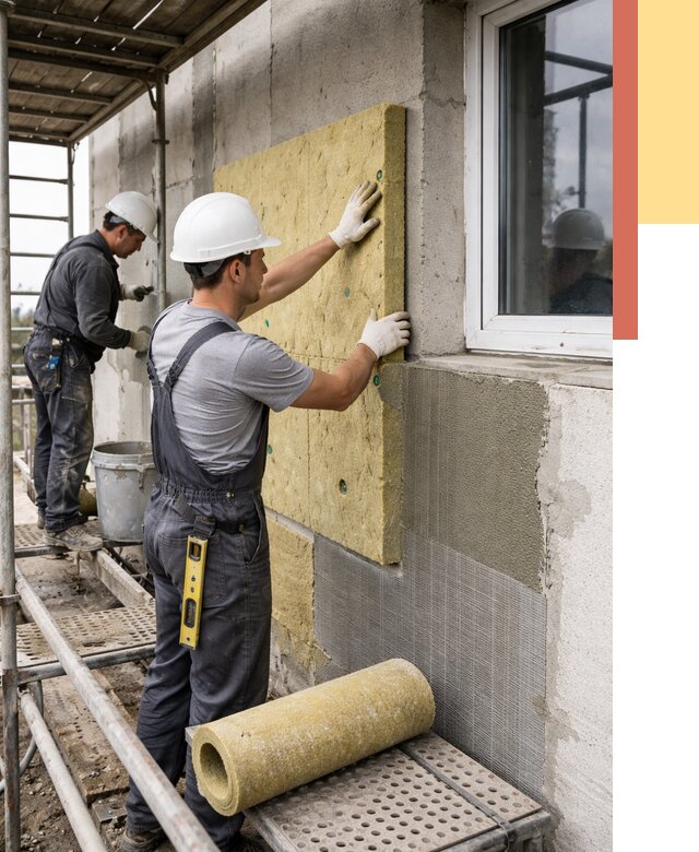 Утепление стен в Можге от 4355 руб. под ключ — быстро и недорого | ОТДЕЛОЧНИК-Мжг