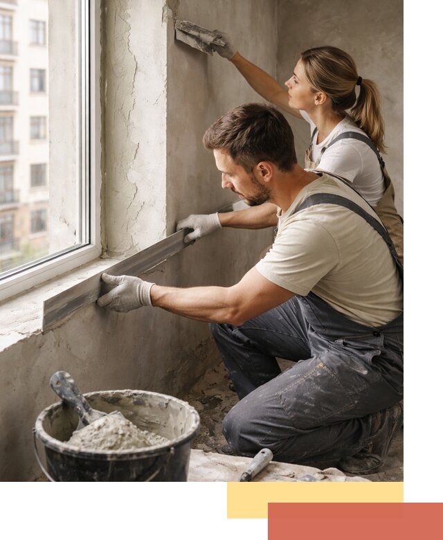 Штукатурка откосов дверей и окон профессионально в Можге