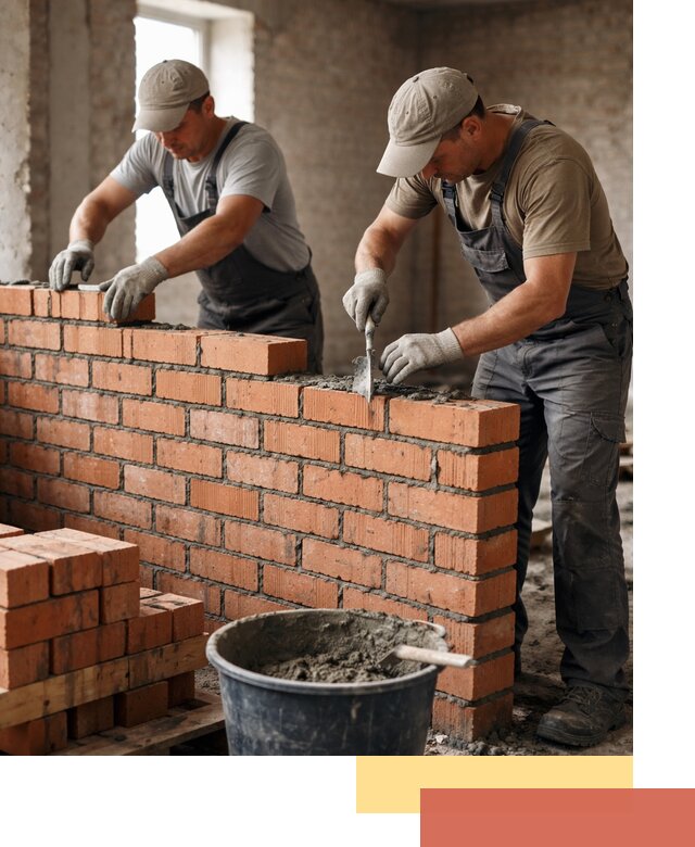 Кладка кирпичных перегородок под ключ в Можге