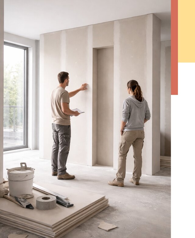 Зонирующая перегородка из гипсокартона в Можге от 2836 руб. под ключ | ОТДЕЛОЧНИК-Мжг