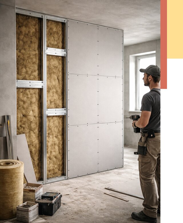 Усиленная перегородка под навеску в Можге от 12964 руб. — монтаж под ключ | ОТДЕЛОЧНИК-Мжг