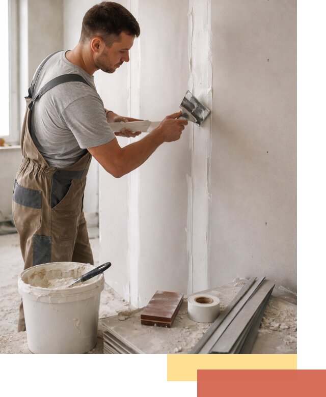 Шпаклевка перегородок из гипсокартона в Можге качественно и быстро