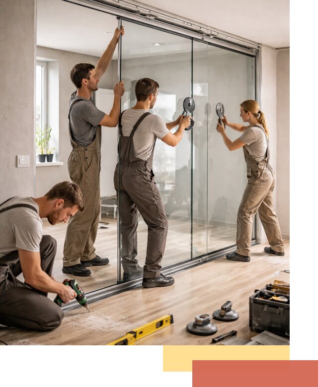 Изготовление стеклянных перегородок на заказ в Можге