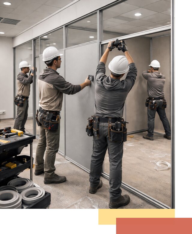 Мобильные офисные перегородки под ключ в Можге