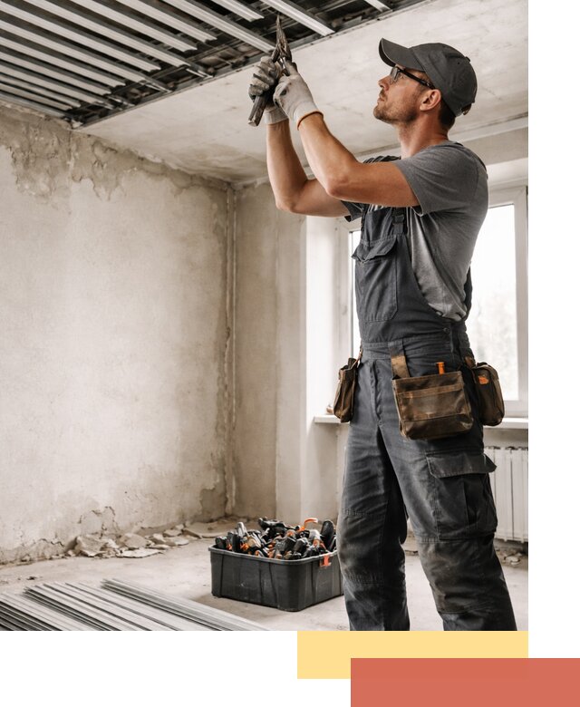 Демонтаж реечного потолка в Можге быстро и аккуратно