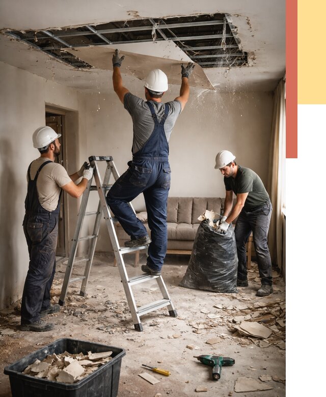 Демонтаж гипсокартонного потолка в Можге от 425 руб. за м2 — ОТДЕЛОЧНИК-Мжг