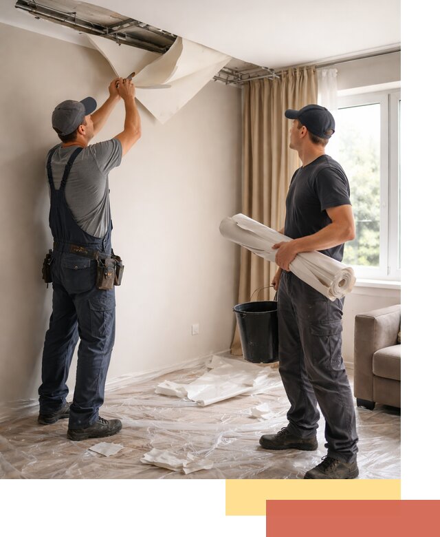 Демонтаж натяжного потолка в Можге быстро и аккуратно