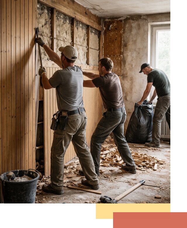 Демонтаж вагонки и вывоз материалов в Можге