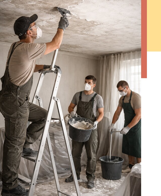 Удаление побелки с потолка в Можге от 2532 руб. быстро и недорого | ОТДЕЛОЧНИК-Мжг