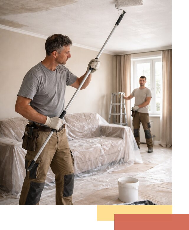 Грунтовка потолка в Можге — подготовка под покраску и отделку