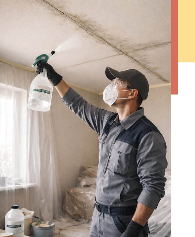 Антисептическая обработка потолка в Можге от 2532 руб. | ОТДЕЛОЧНИК-Мжг