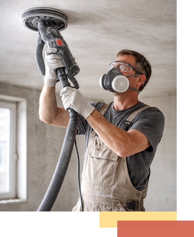 Шлифовка потолка в Можге — качественная подготовка под отделку