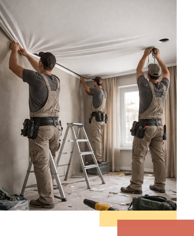 Монтаж матового натяжного потолка в Можге качественно и быстро