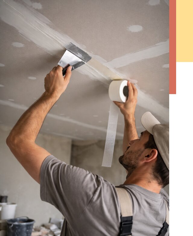 Обработка швов потолка ГКЛ в Можге от 7596 руб. под ключ | ОТДЕЛОЧНИК-Мжг