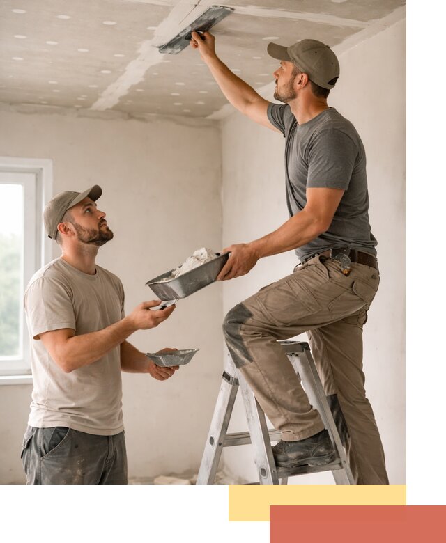 Шпаклевка потолка из гипсокартона в Можге качественно и быстро