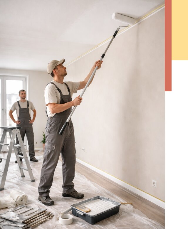 Покраска потолка из гипсокартона в Можге от 4558 руб./м2 — услуги под ключ | ОТДЕЛОЧНИК-Мжг