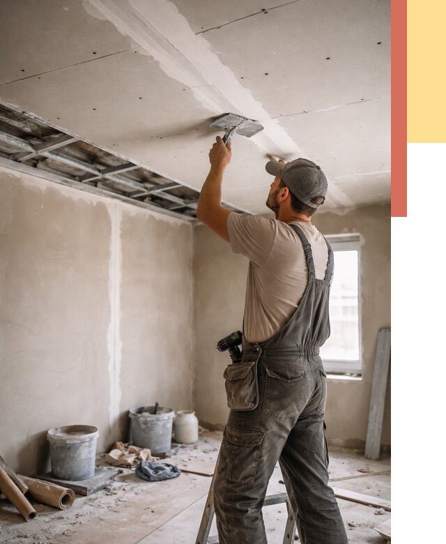 Ремонт потолка из гипсокартона в Можге от 658 руб./м² — быстро и недорого | ОТДЕЛОЧНИК-Мжг