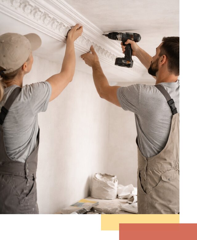 Профессиональный монтаж лепнины на потолок в Можге