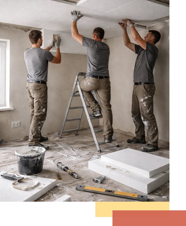 Утепление потолка пенопластом в Можге быстро и качественно