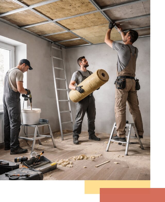 Шумоизоляция потолка в Можге: профессиональный монтаж и отделка